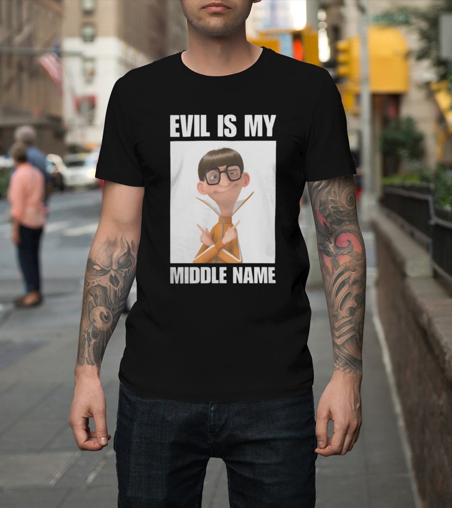 Universal Parks News Today Evil Is My Middle Name Despicable Me Character Villainous Fun T-Shirt