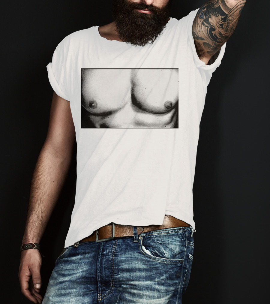 Boy Crazy Pecs Bold Monochrome Torso T-Shirt