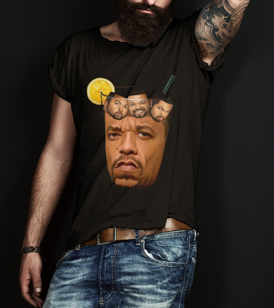 Teefury Got Ice Cube Ice-T Lemon Drink T-Shirt