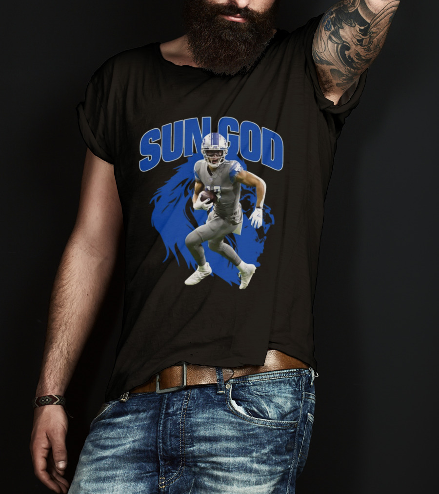 Prosportszone Amon Ra Sun God Football Lion T-Shirt