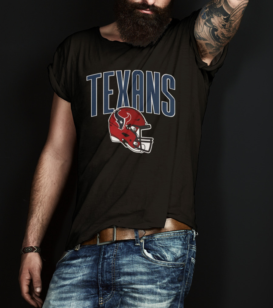 Texans Red Helmet NFL Team T-Shirt