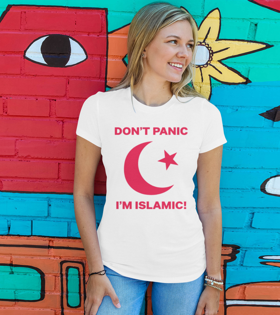 DON'T PANIC I'M ISLAMIC Crescent Star T-Shirt