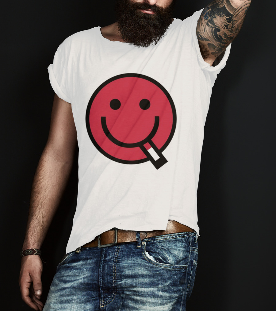 Shopsludgelife Cyggy Smiley Face Tongue T-Shirt