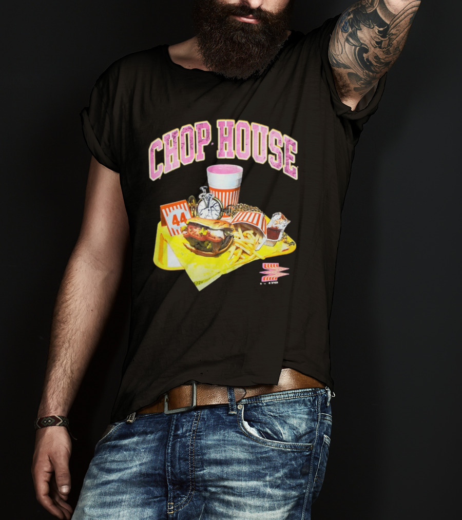 Chop House 44 Fast Food Combo With Burger Fries Drink And Condiments T-Shirt