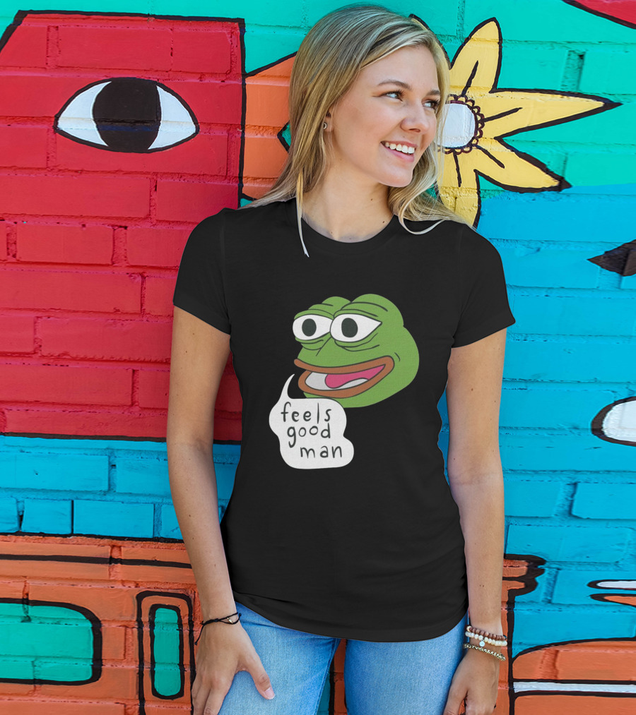 Pepe Feels Good Man Meme Iconic Expression T-Shirt