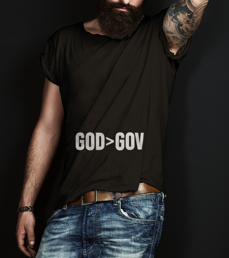 Tpusa Merch God Greater Than Gov T-Shirt