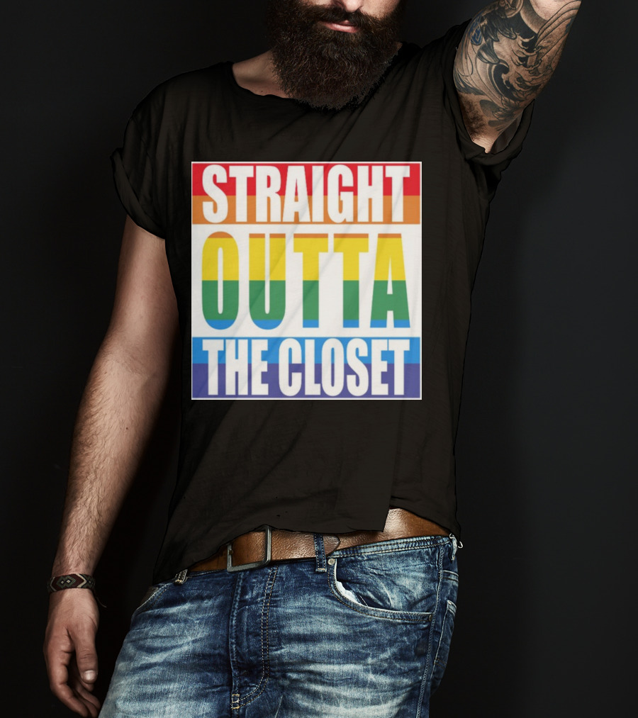 Noah Schnapp Straight Outta The Closet Rainbow T-Shirt