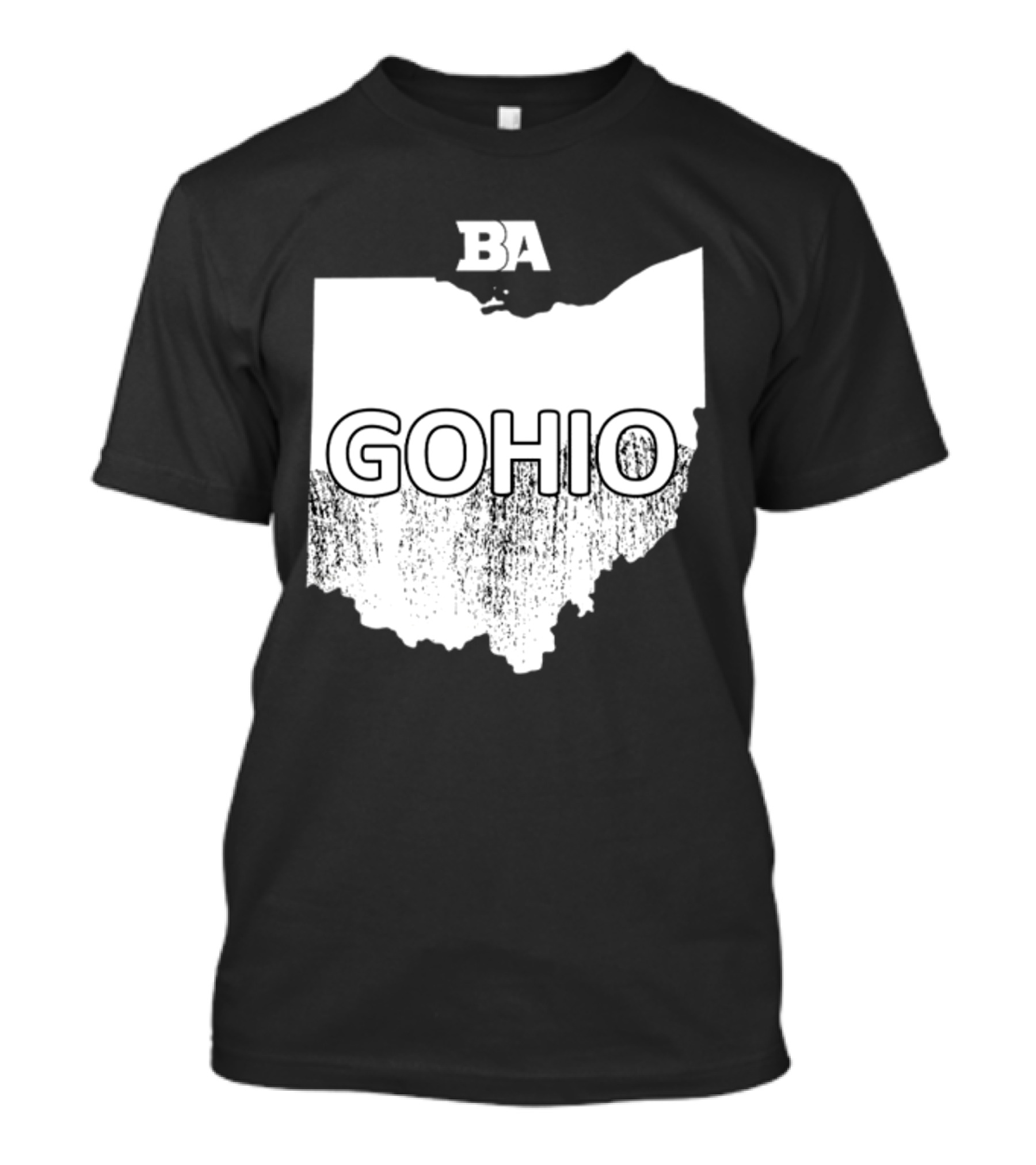 BA GOHIO Ohio Map T-Shirt