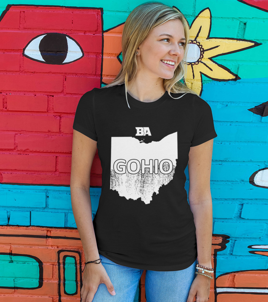 BA GOHIO Ohio Map T-Shirt