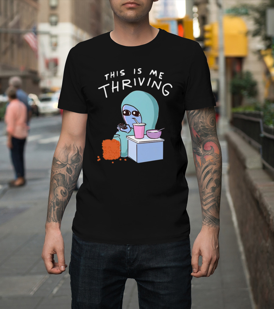 This Is Me Thriving Blanket Creature with Snacks T-Shirt