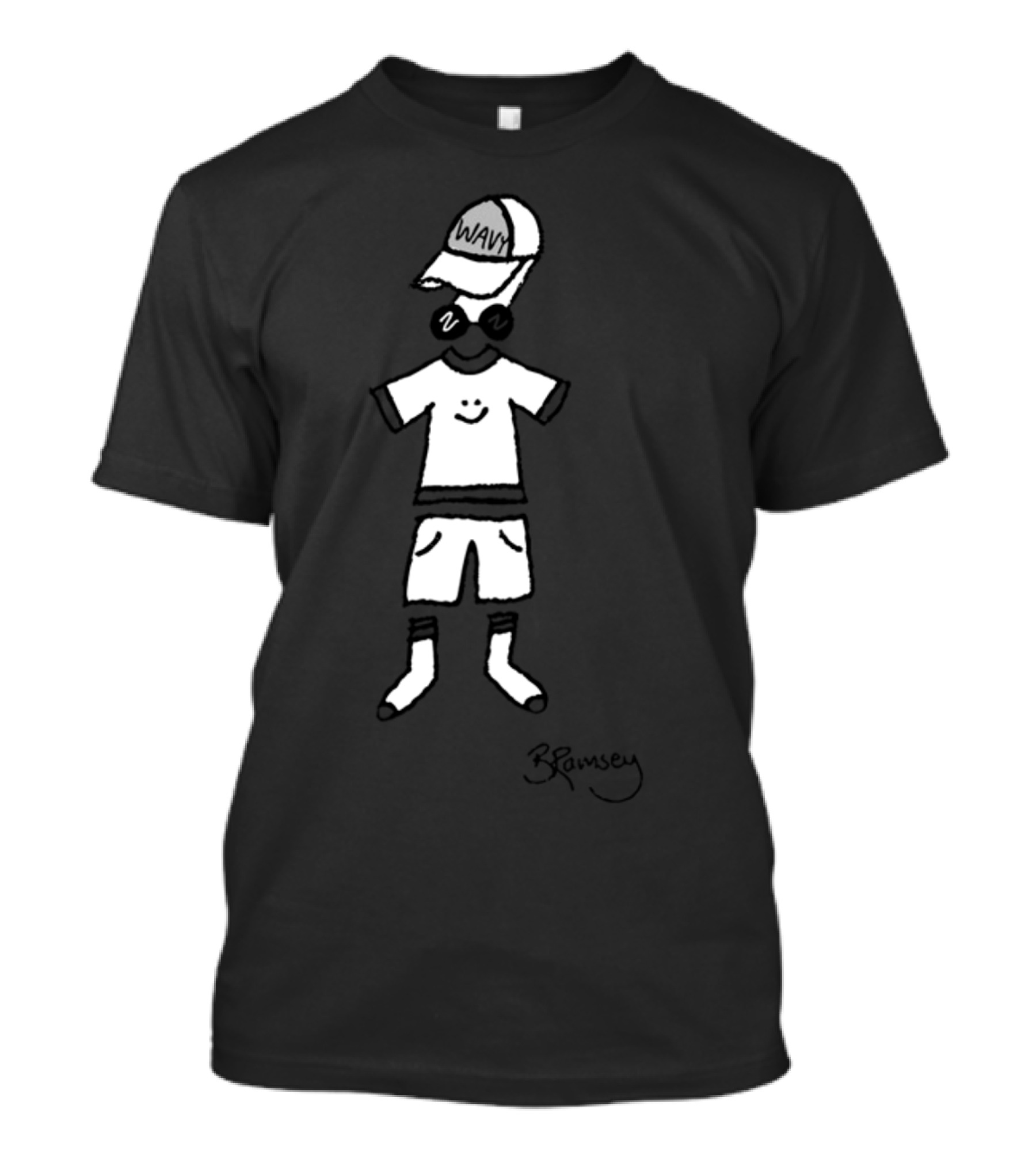 Bella Ramsey X Choose Wavy Stylish Character Drawing T-Shirt