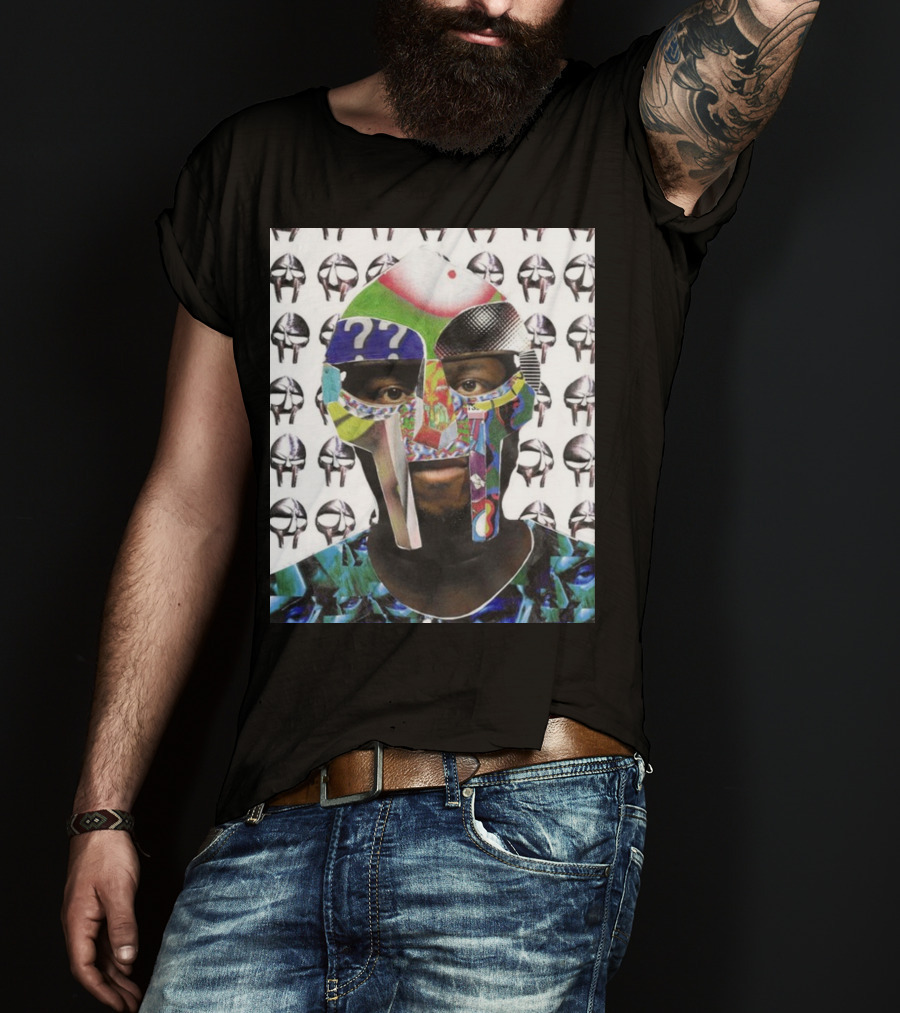 Ian Woods MF Doom Collage Mask T-Shirt