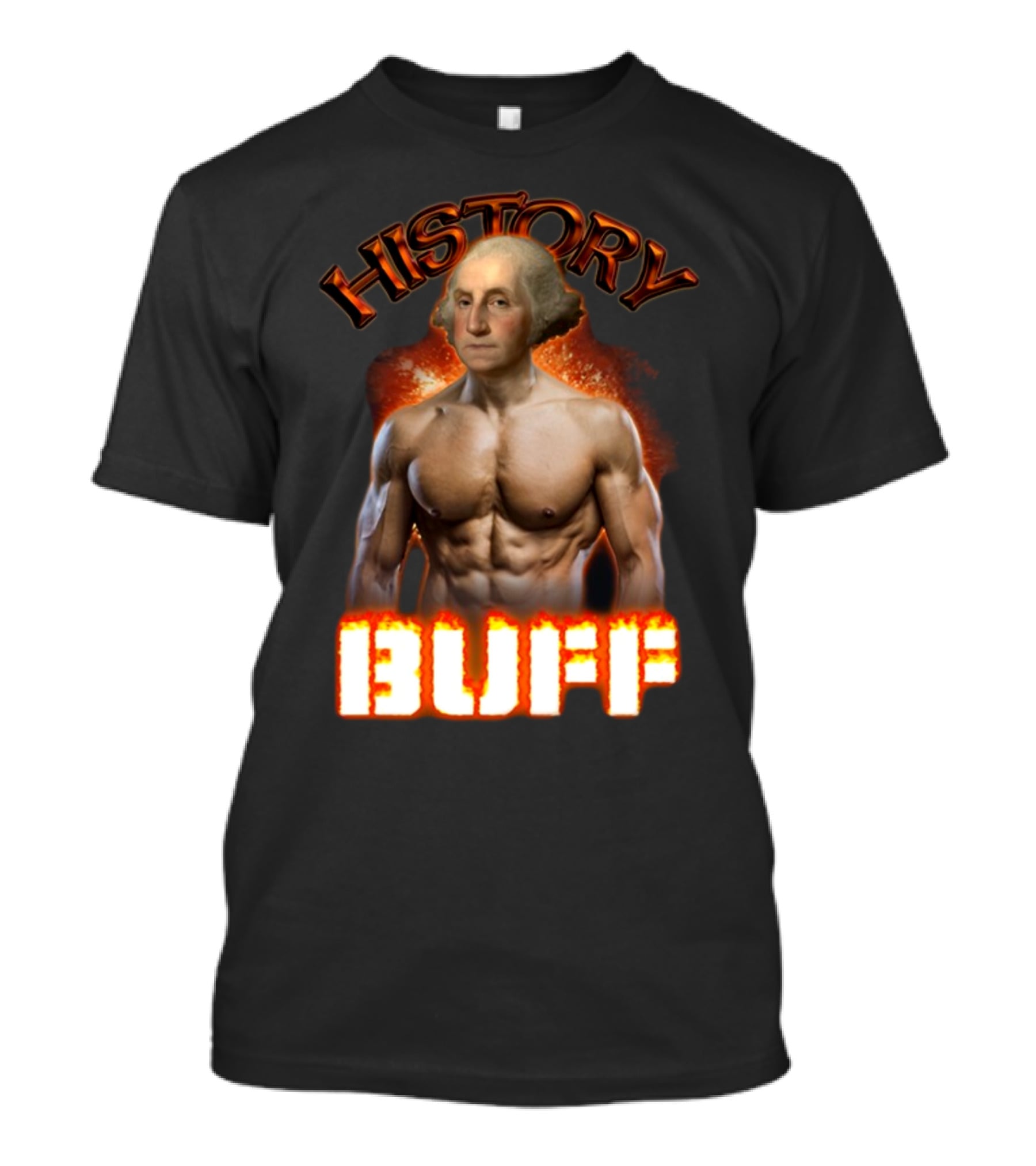 History Buff George Washington Bodybuilder T-Shirt