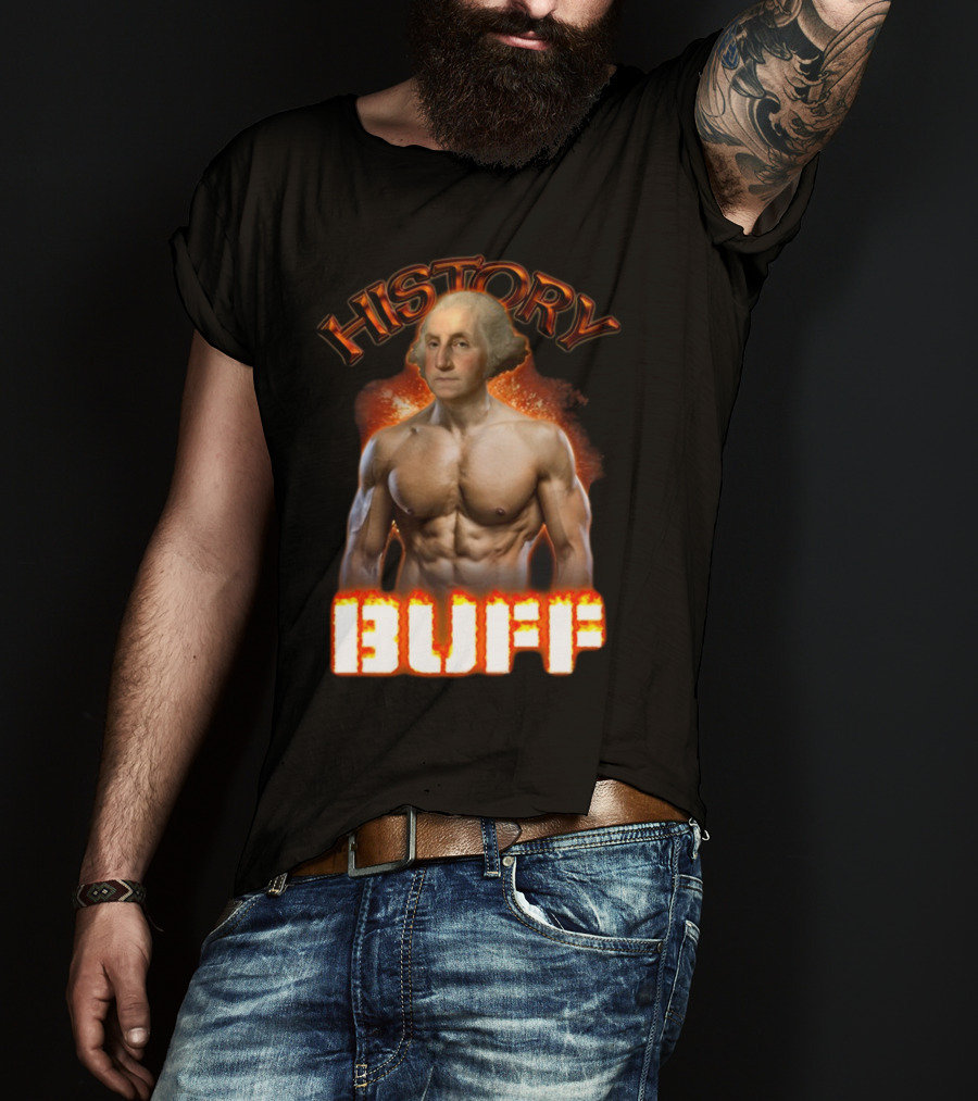 History Buff George Washington Bodybuilder T-Shirt