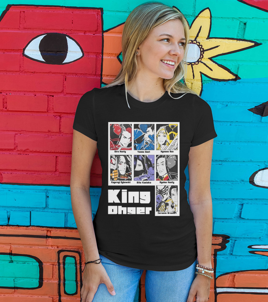 Kingohger Gira Husty Yanma Gast Hymeno Ran Kaguragi Dybowski Rita Kaniska Ryules Husty Jeramie Brasieri T-Shirt