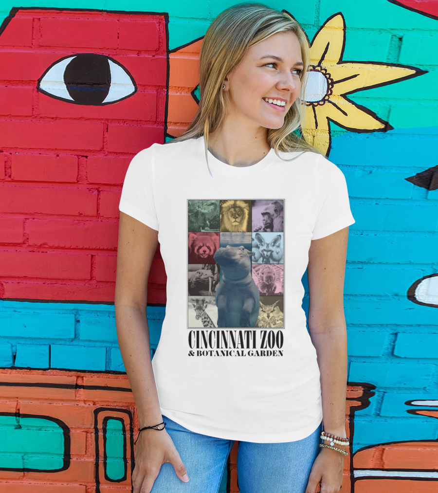 Cincinnati Zoo And Botanical Garden Animal Collage Cnz Eras T-Shirt