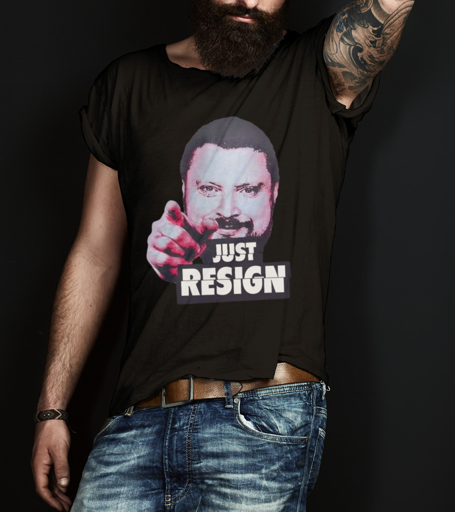 Simon Williams Just Resign Pointing Meme T-Shirt