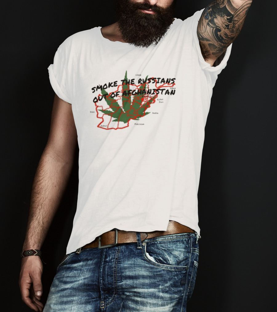 Smoke The Russians Out Of Afghanistan Map T-Shirt