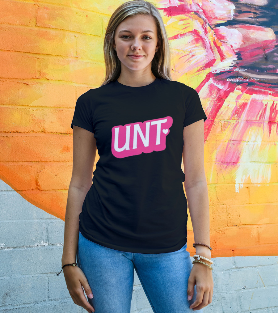 UNT Union Barbie Style Pink Heart T-Shirt