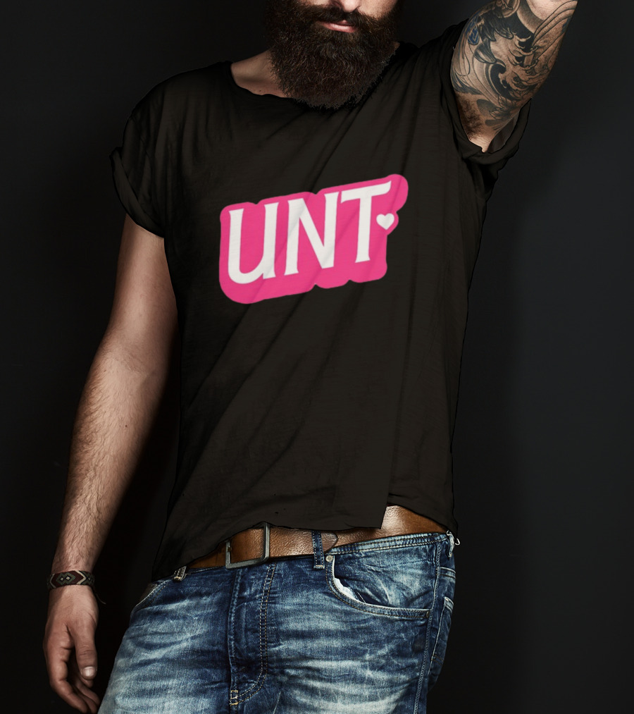 UNT Union Barbie Style Pink Heart T-Shirt