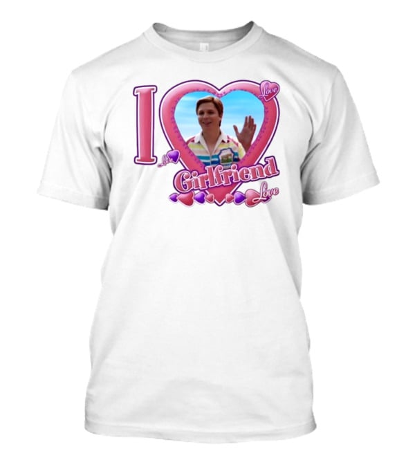 I Love My Girlfriend Heart Frame Love T-Shirt