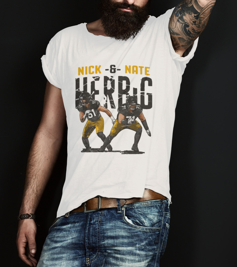 Pittsburgh Steelers Nick And Nate Herbig 51 71 T-Shirt