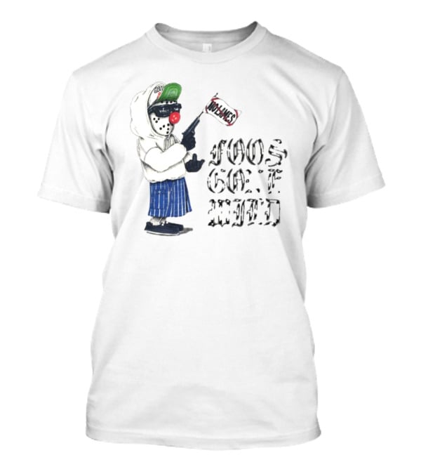 Foos Gone Wild Clown Bandit With Los Angeles Flag T-Shirt