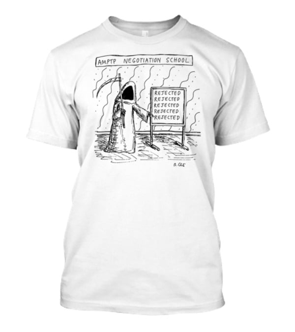 AMPTP Negotiation School Grim Reaper Rejected Board T-Shirt