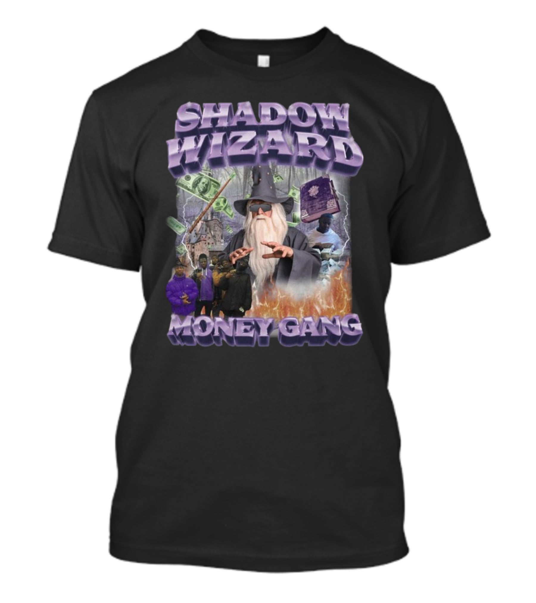 Shadow Wizard Money Gang Spellcasting Gangster Vibes T-Shirt