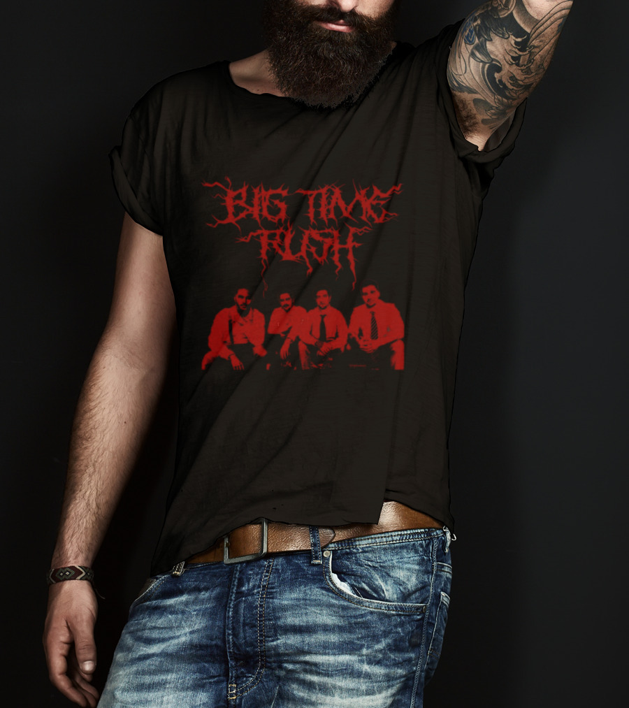 Big Time Rush Metal Band Style Image T-Shirt