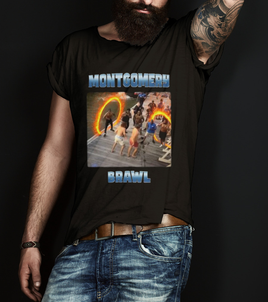 Montgomery Brawl Avenger Memeabletees Dock Fight Rings T-Shirt