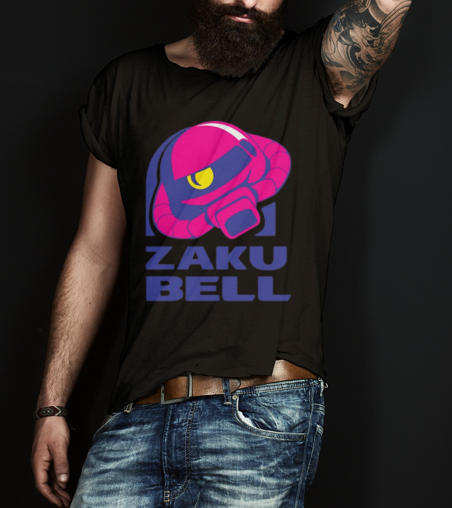 Zaku Bell Mecha Fusion Pink And Blue Helmet T-Shirt