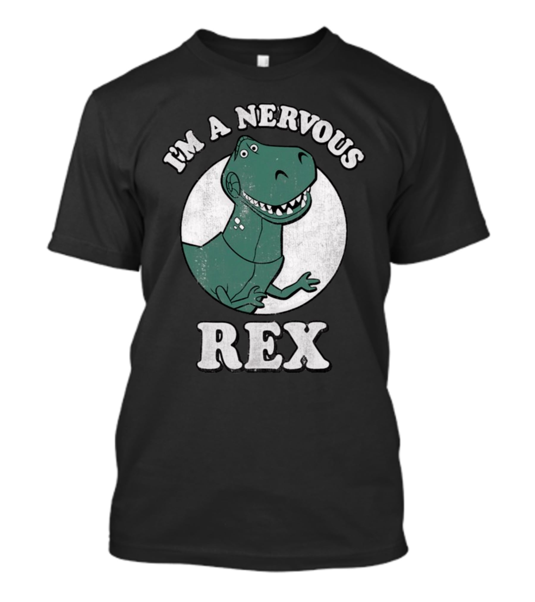 I'm A Nervous Rex Dinosaur Illustrated T-Rex T-Shirt