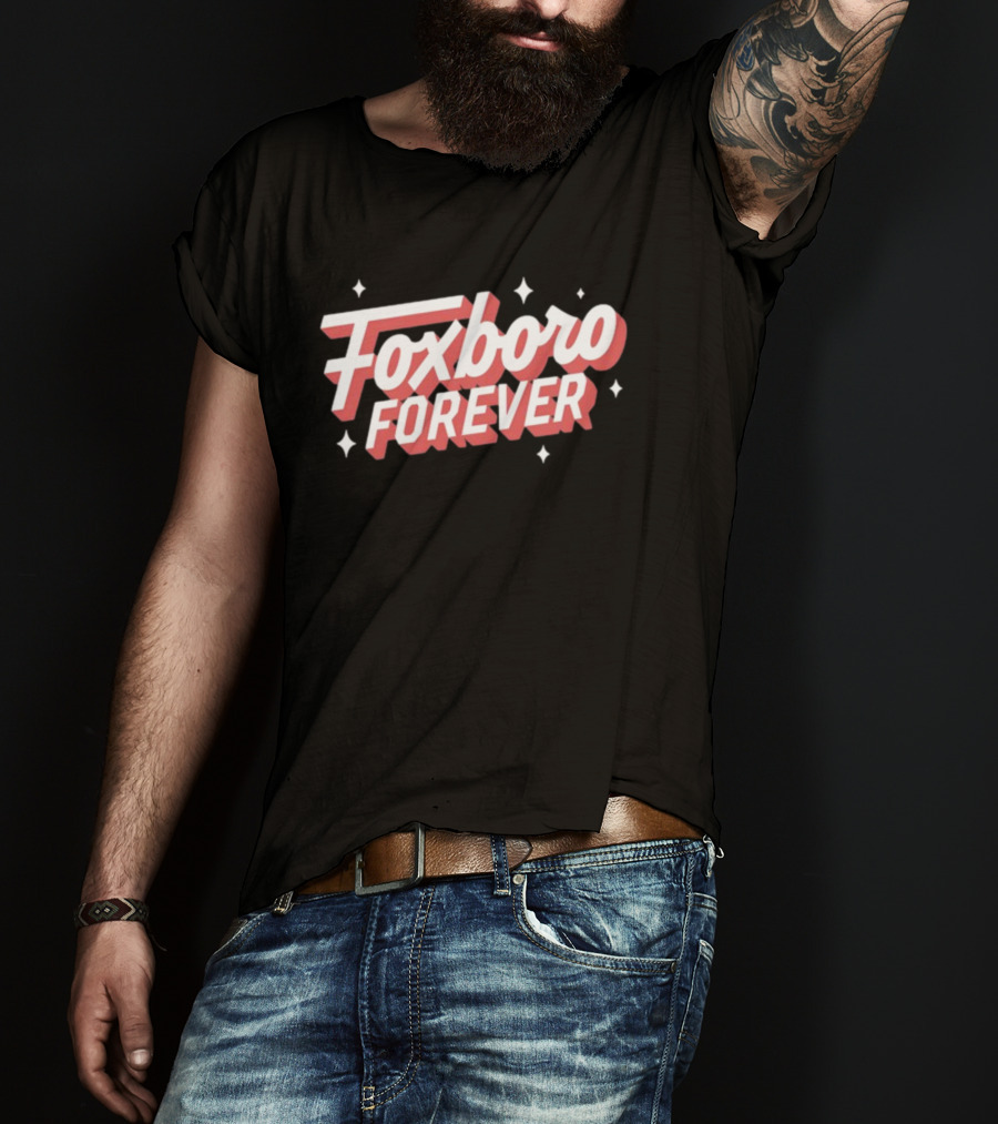 Foxboro Forever Vintage Style Retro Typography T-Shirt