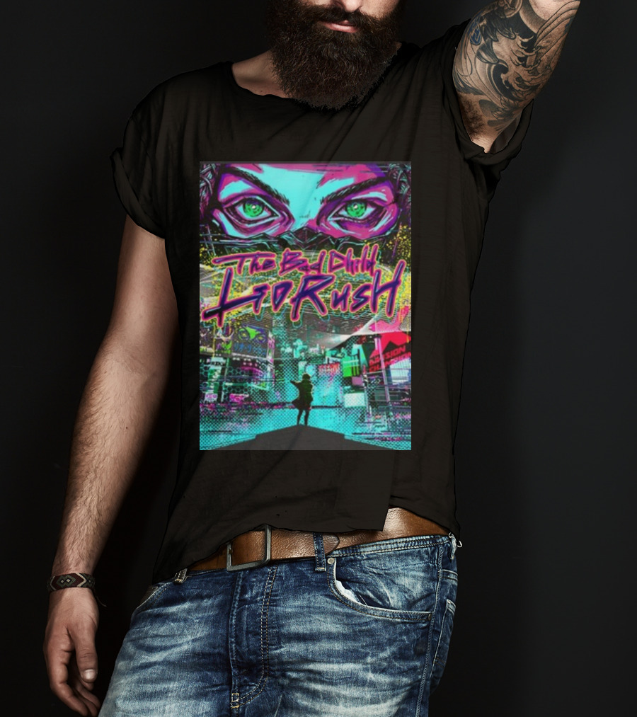 The Bad Child Lio Rush Cyber Punk Tokyo Neon Streetscape T-Shirt