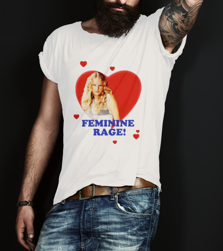 Feminine Rage Heart T-Shirt