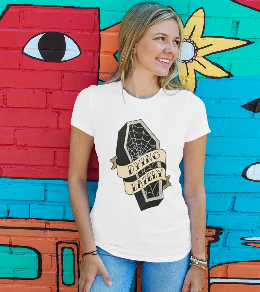 Iamjakehill Coffin Dying Lately Spiderweb T-Shirt