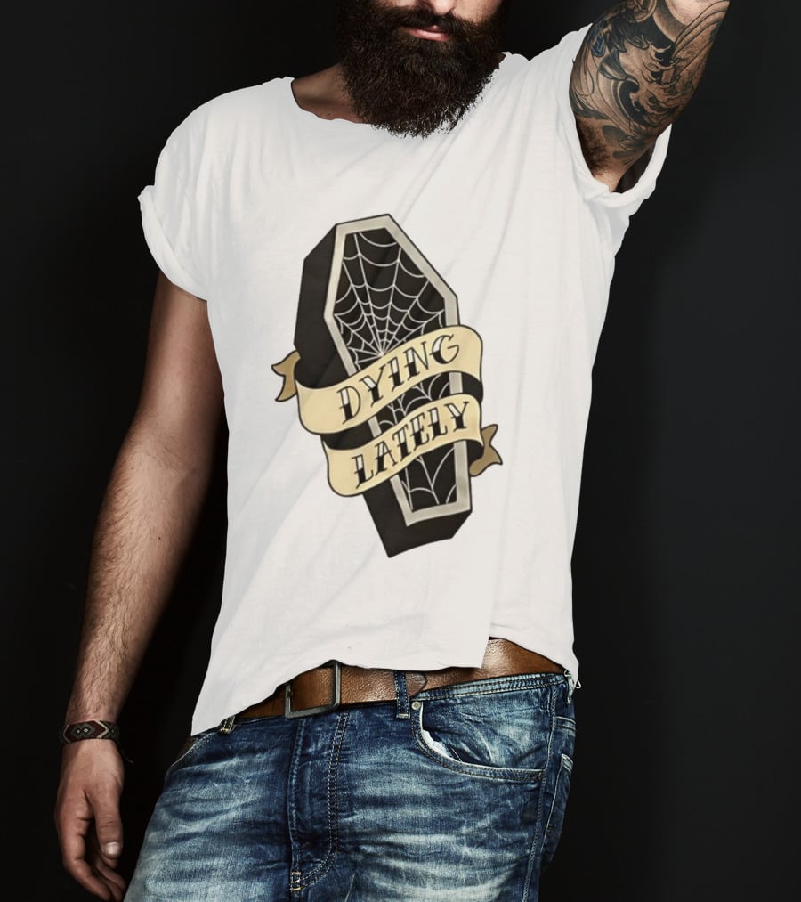 Iamjakehill Coffin Dying Lately Spiderweb T-Shirt