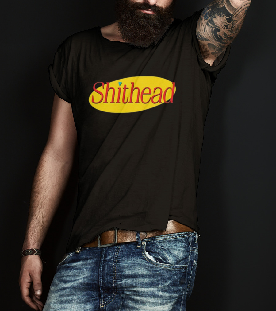 Shithead Yellow Oval T-Shirt