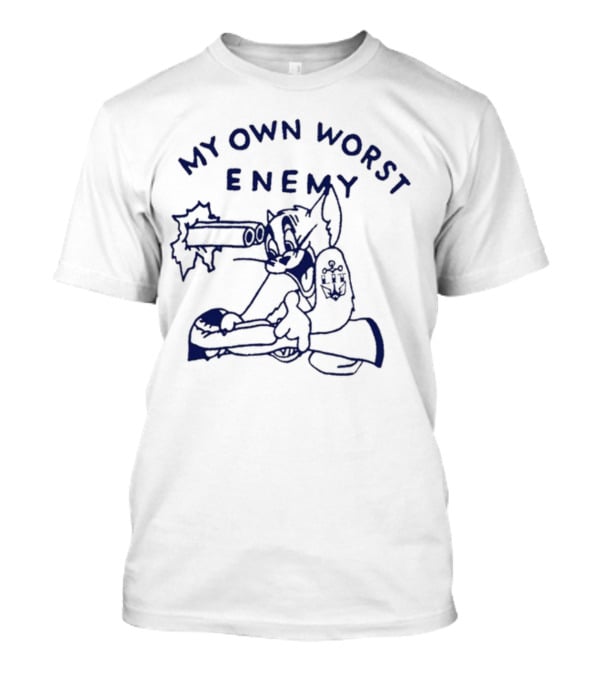 Lit My Own Worst Enemy Tom With Gun T-Shirt