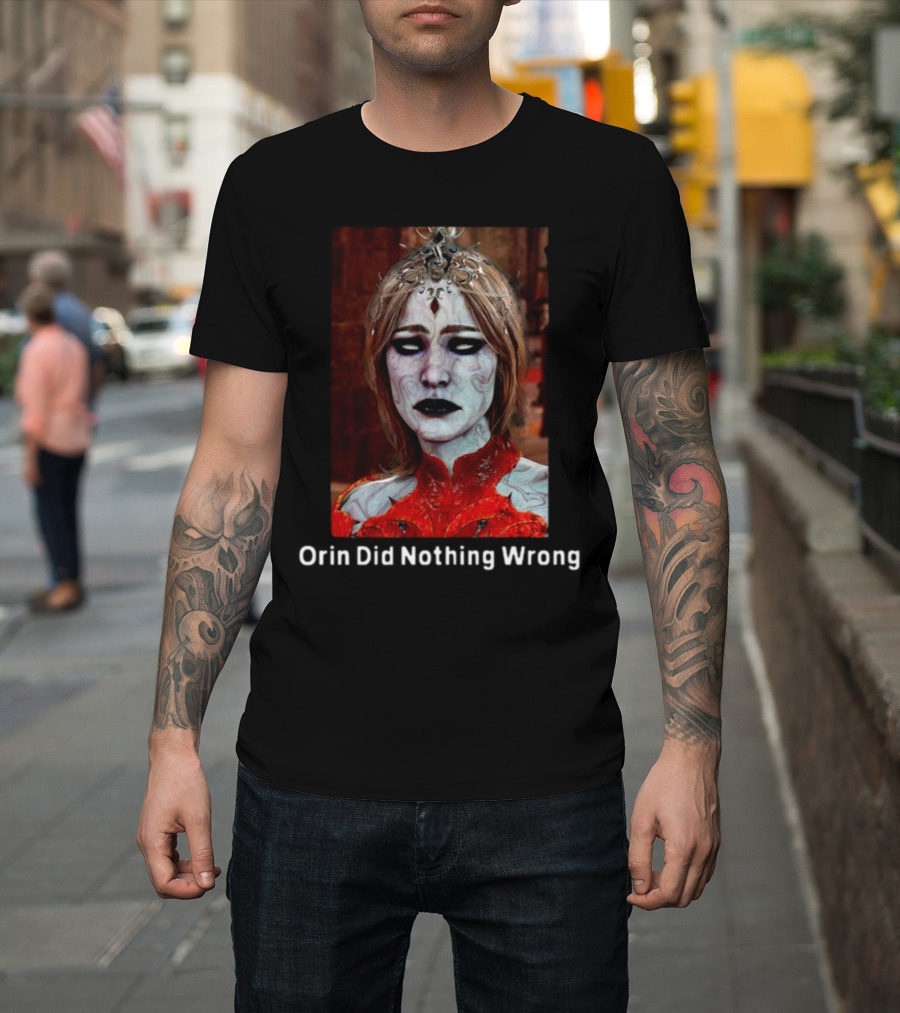 Orin Did Nothing Wrong Mysterious Gothic Character T-Shirt