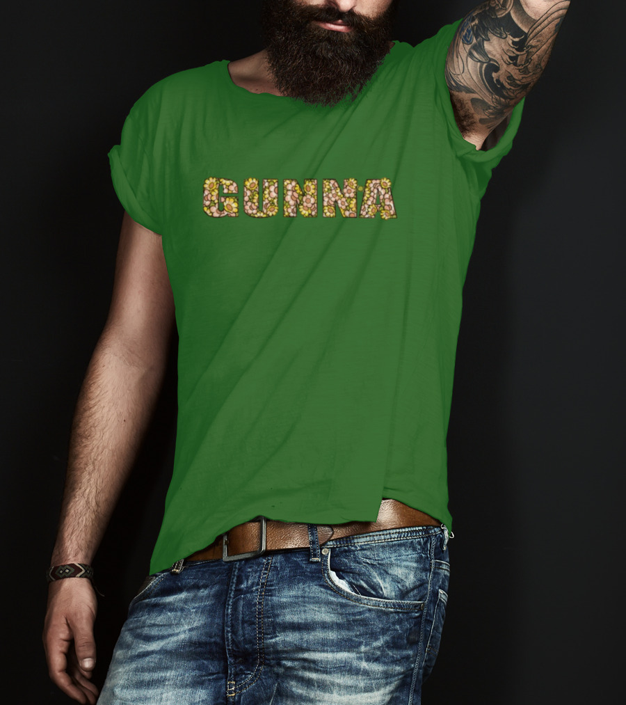 Gunna Wunna Floral Pattern Wun Night Only T-Shirt