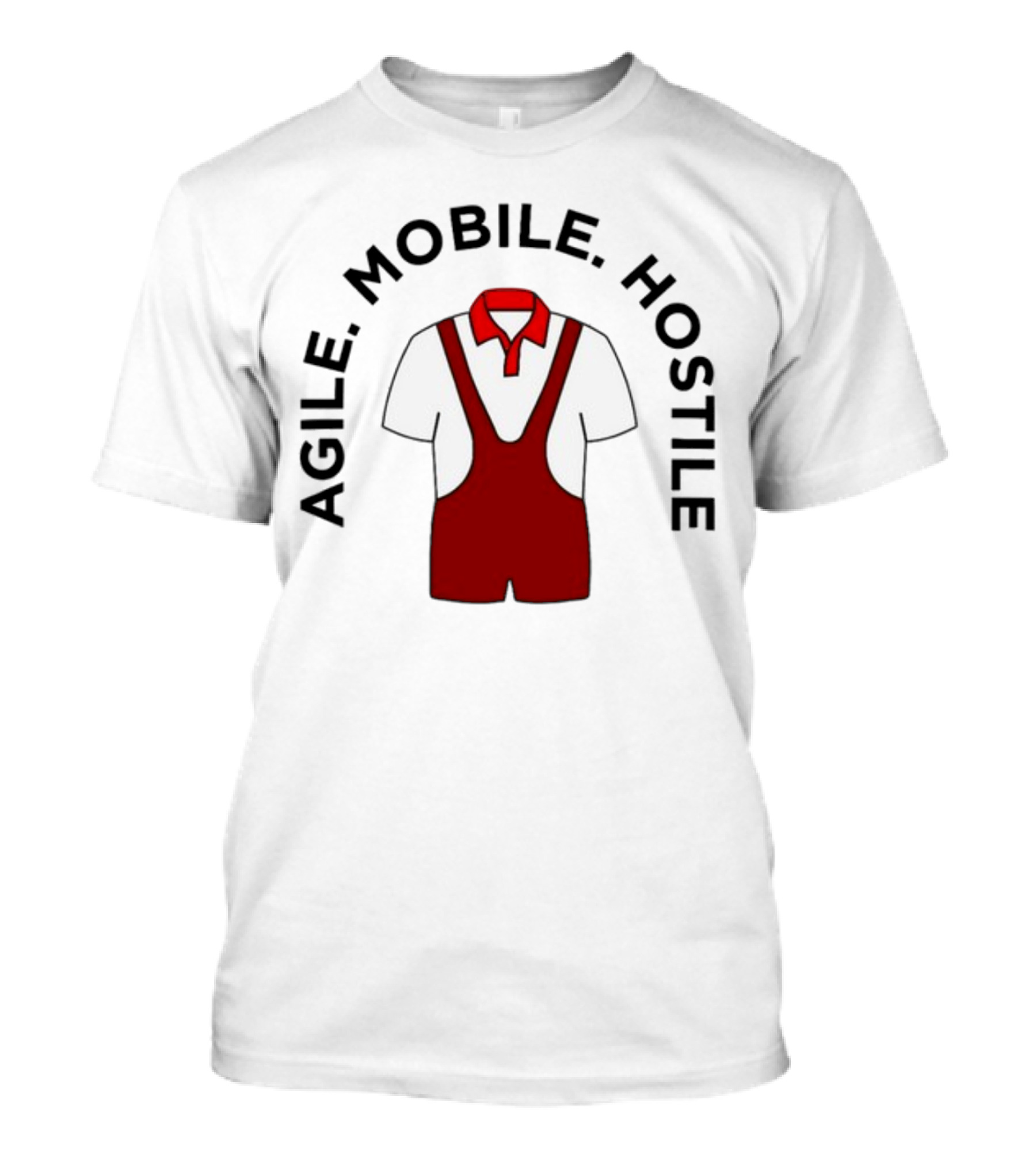 Agile Mobile Hostile Wrestling Innovation Foundation Polo Singlet T-Shirt