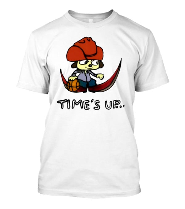 TIME'S UP Parappa The Rapper Basketball Swoosh T-Shirt