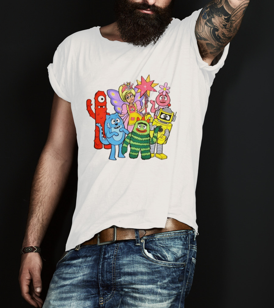 Yogabbagabba Amy Sedaris Yo Gabba Gabba Characters With Princess Star Fairy T-Shirt