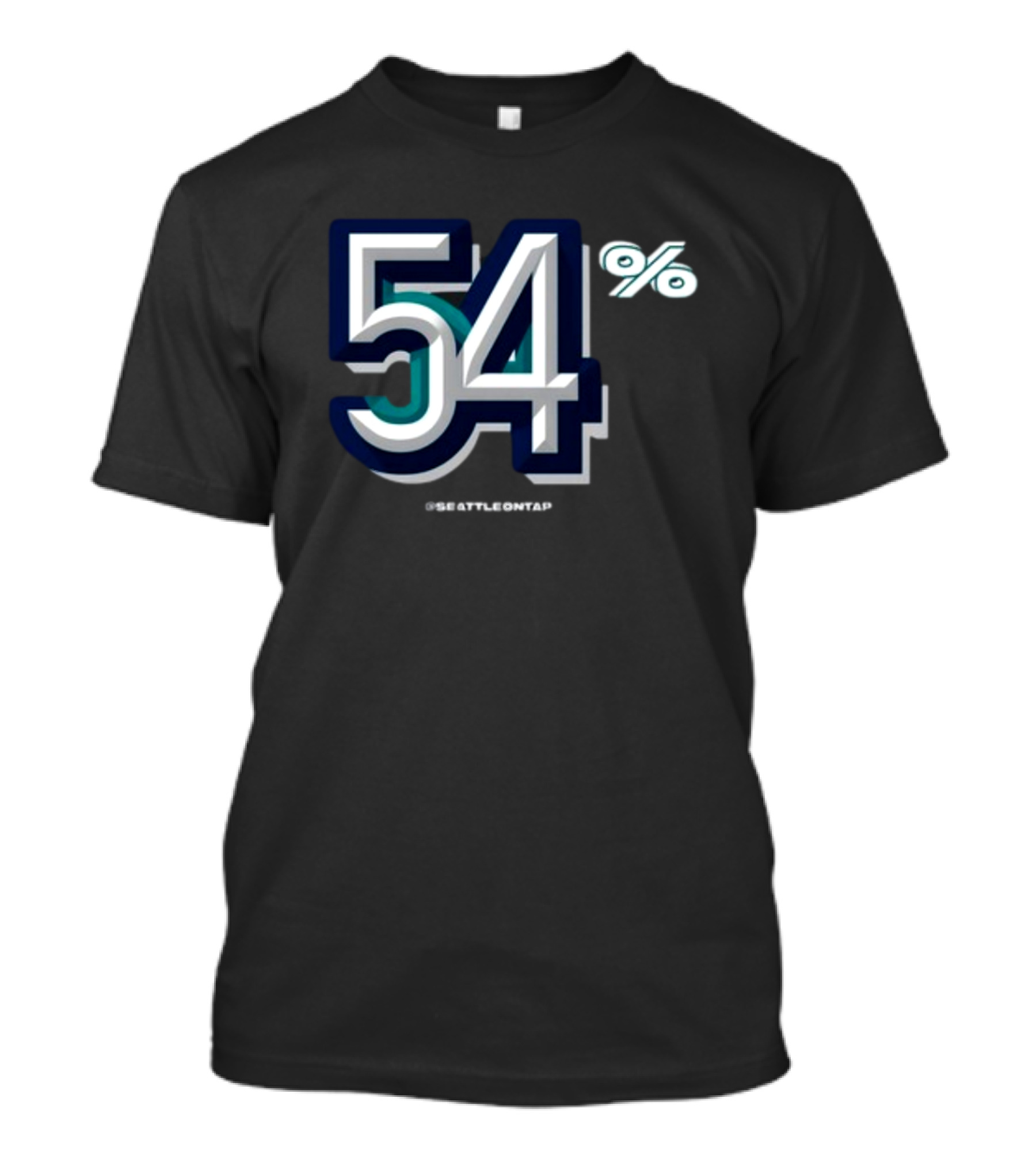 Seattle Baseball 54% @seattleontap T-Shirt