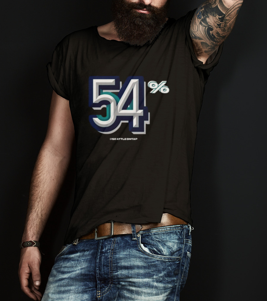 Seattle Baseball 54% @seattleontap T-Shirt