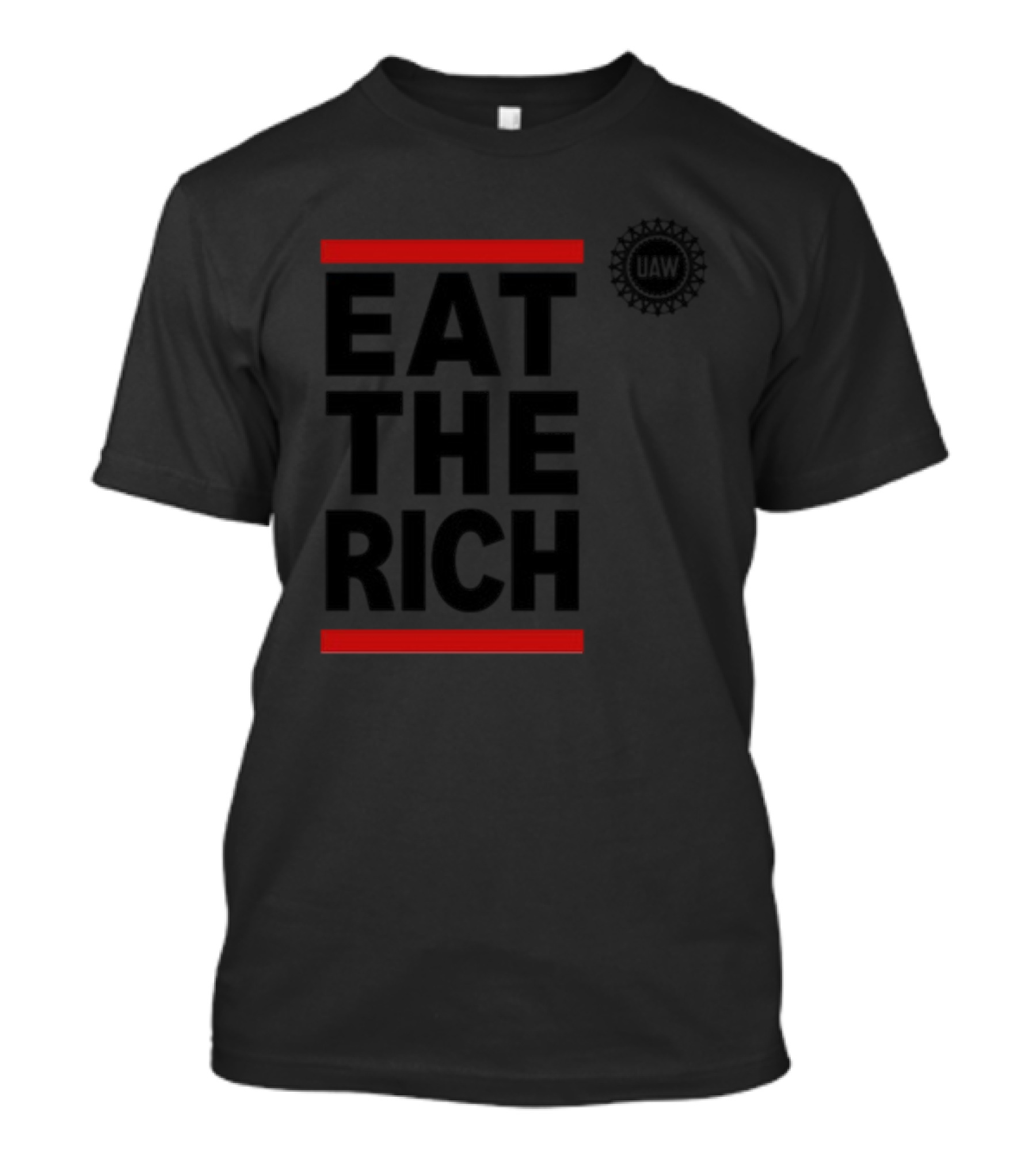 UAW Shawn Fain Eat The Rich Black And Red T-Shirt