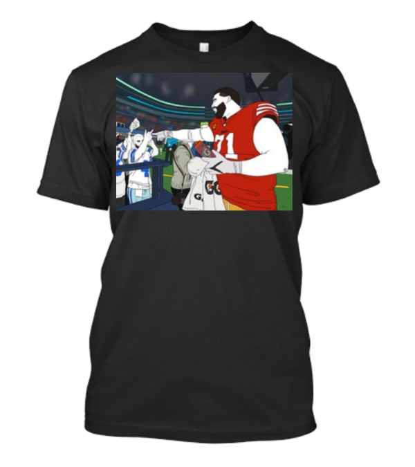 Rita Oak Trent Williams 71 Cowboys Meme Football Stadium Scene T-Shirt