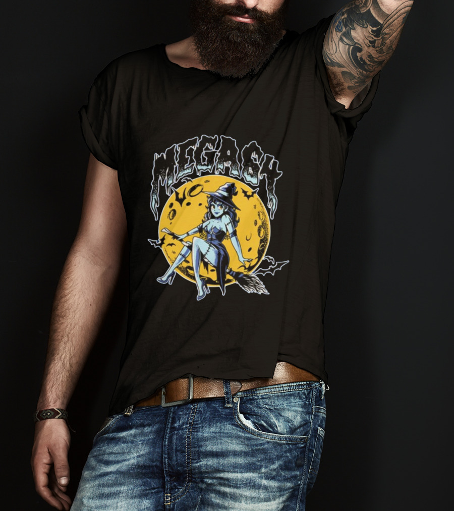 MEGASH Moon Witch Rider T-Shirt